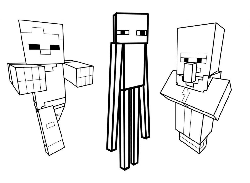1024x750 Minecraft Coloring