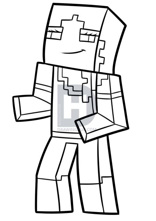 509x719 Minecraft Drawing