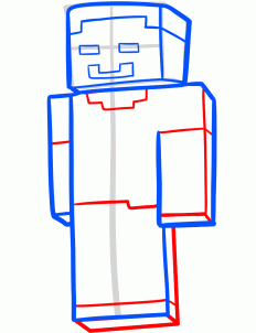 232x302 How To Draw Herobrine, Herobrine Step Kids Drawings, Online