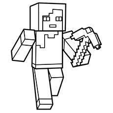 230x230 Fresh Minecraft Weapon Coloring Pages