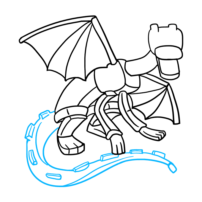680x678 How To Draw Ender Dragon From Minecraft