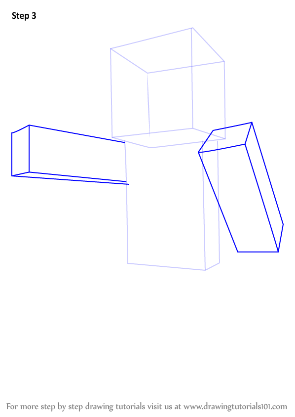 598x844 Learn How To Draw Steve From Minecraft