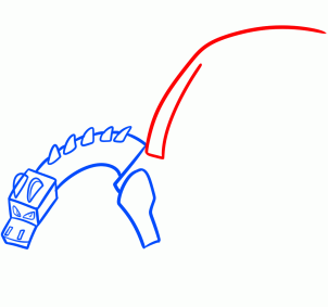 302x283 how to draw ender dragon, step