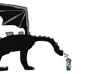 200x150 minecraft ender dragon coloring