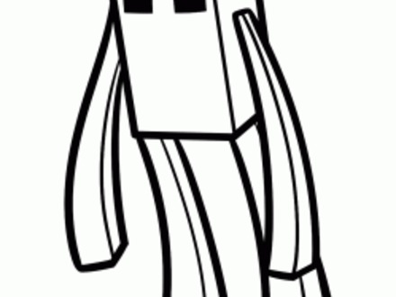 440x330 how to draw enderman, minecraft, step