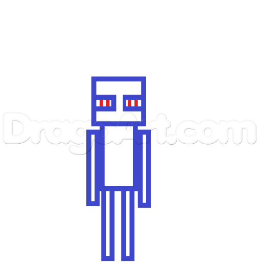507x520 step how to draw a minecraft enderman