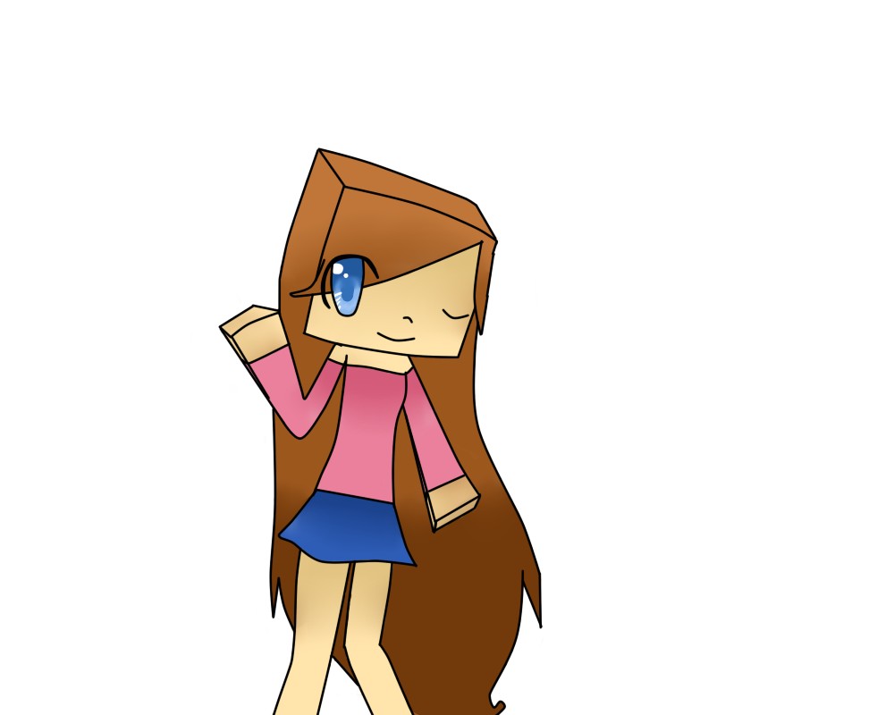 1000x800 Random Mc Girl In Painttool Sai Minecraft Blog