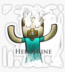 210x230 Minecraft Herobrine Drawing Stickers Redbubble