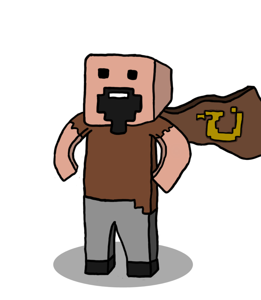 900x1036 Minecraft, Drawing, Cartoon, Transparent Png Image Clipart Free