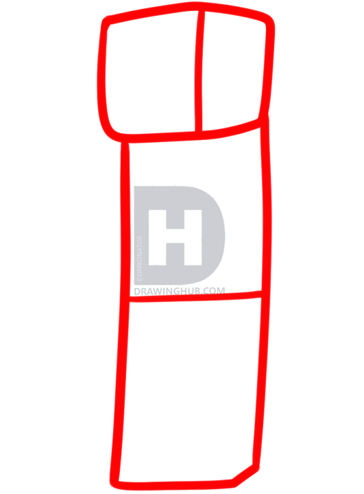 531x720 How To Draw Steve From Minecraft, Minecraft Steve, Step
