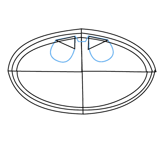 678x600 How To Draw Batman Logo Easy Drawing Guides