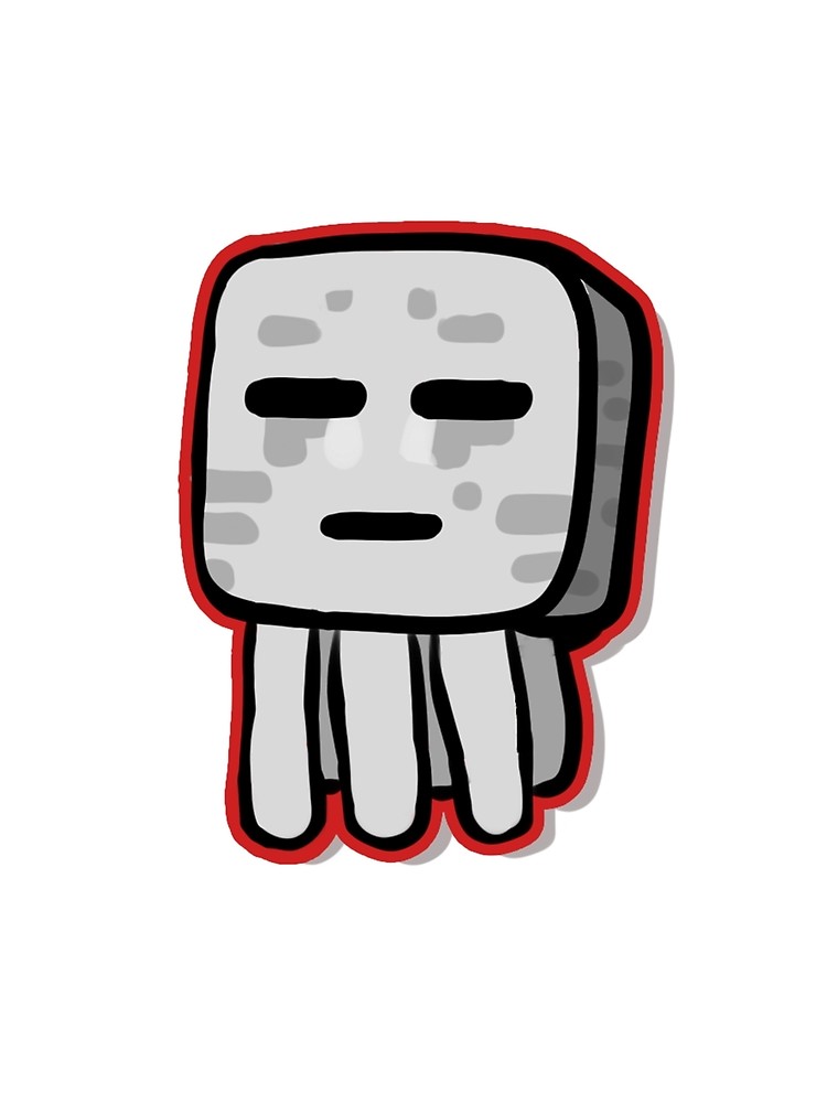 750x1000 Minecraft Ghast Drawing Scarf