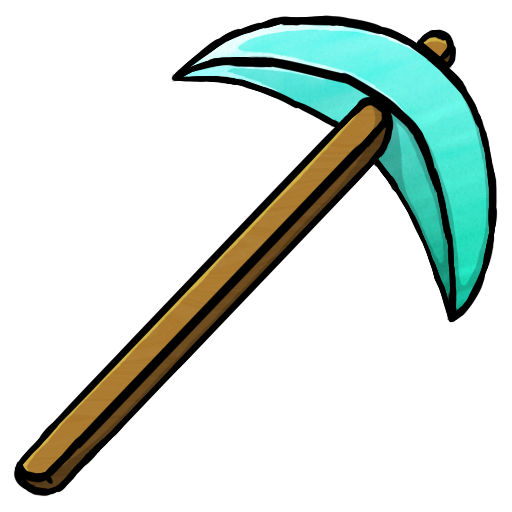 512x512 Minecraft Pickaxe Clipart