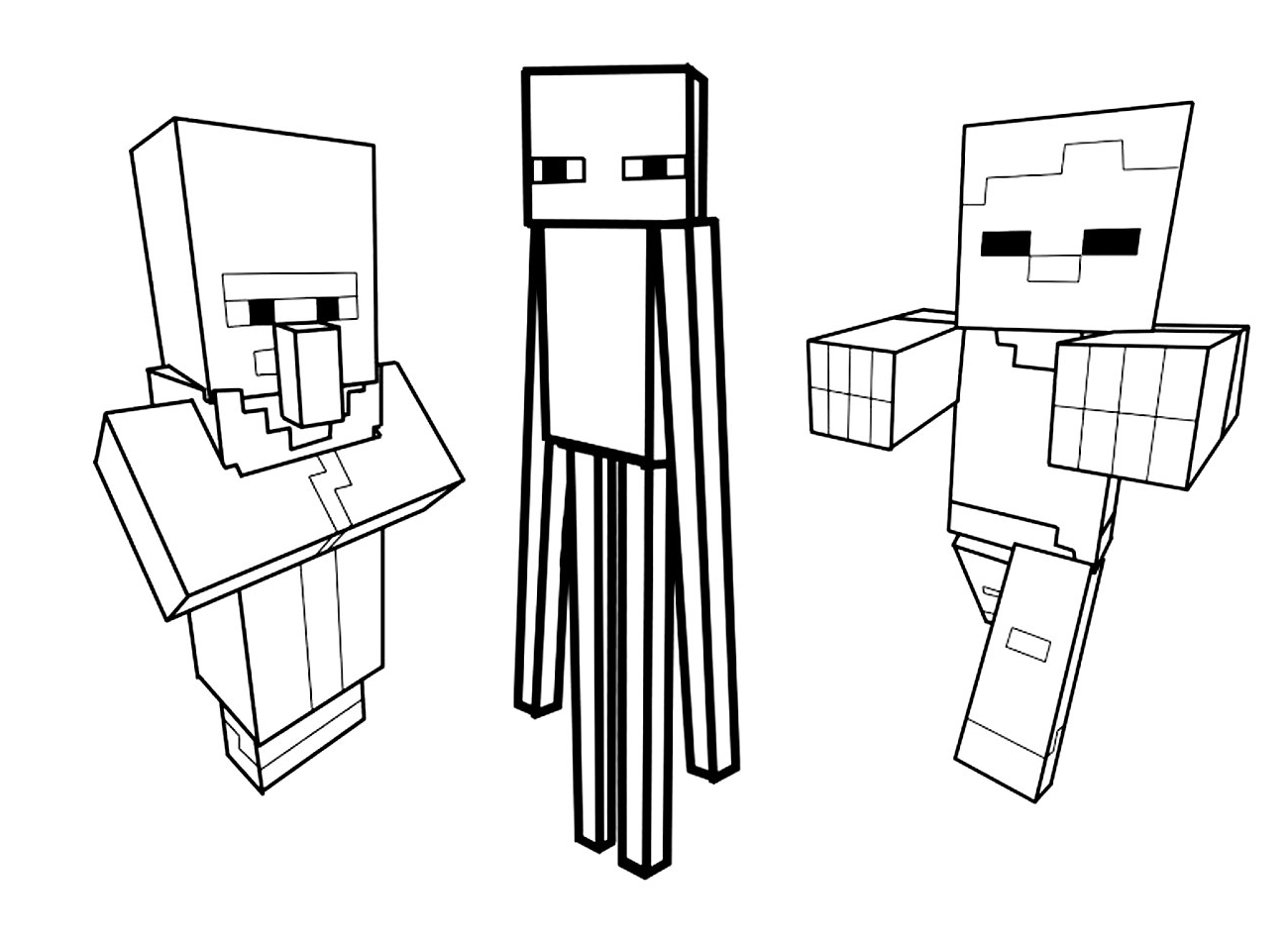 1300x952 Coloring Minecraft Drawing Inspired Minecraft Coloring