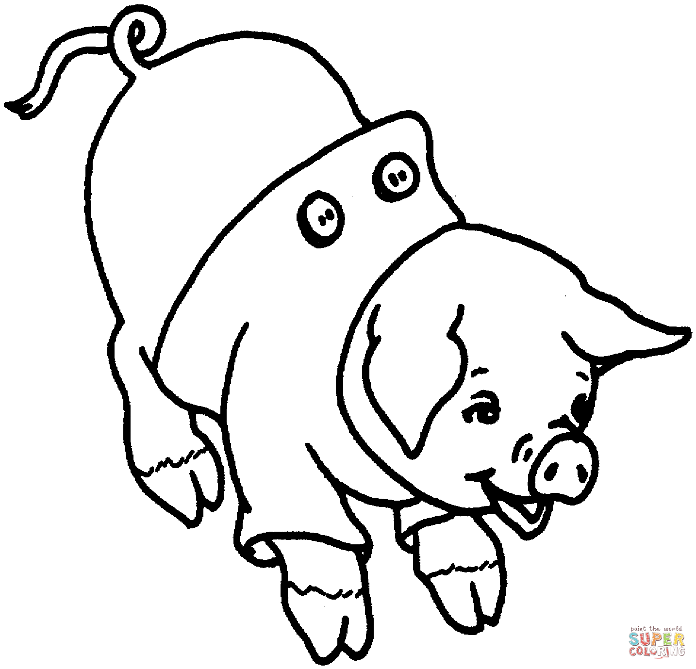 Minecraft Pig Drawing