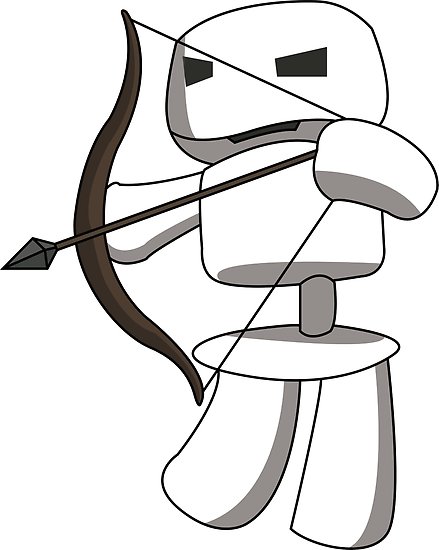 439x550 Minecraft Skeleton Archer Posters