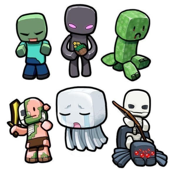 589x604 Minecraft Skeleton Clipart Clipartfest