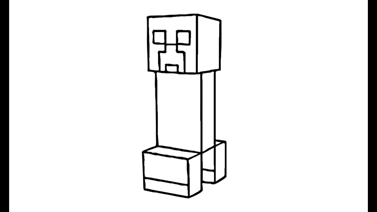 1280x720 How To Draw A Creeper From Minecraft