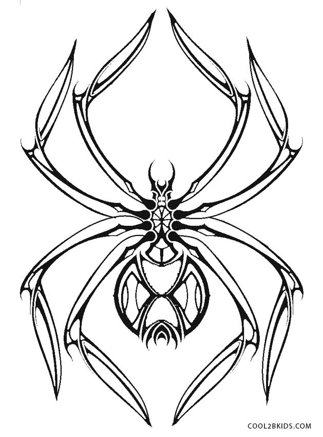 629x850 Free Printable Spider Coloring Pages For Kids