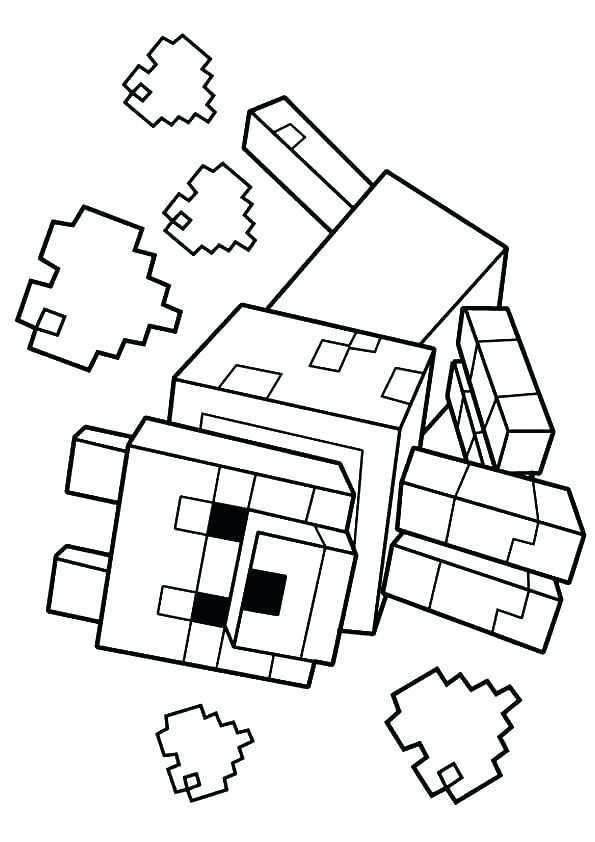 595x842 Minecraft Printable Coloring Pages Inspirational Minecraft Spider