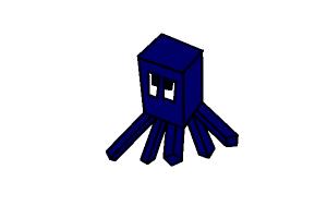 300x200 How To Draw A Minecraft Squid
