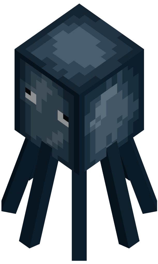 611x1024 Minecraft Squid Wallpaper