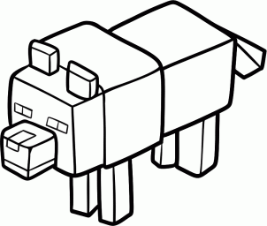 302x256 How To Draw A Minecraft Wolf Step Virri Kinners Minecraft