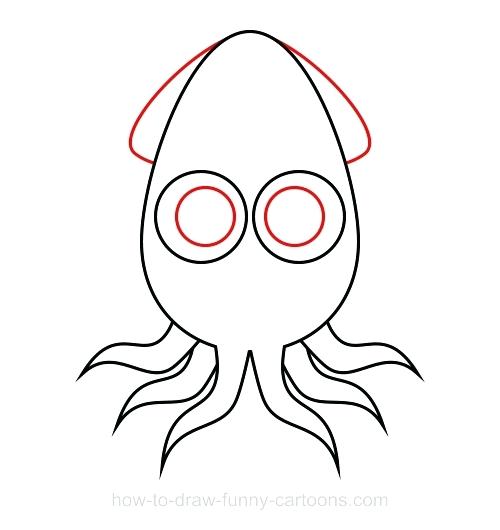 500x530 how to draw a squid draw squid draw squidwards house