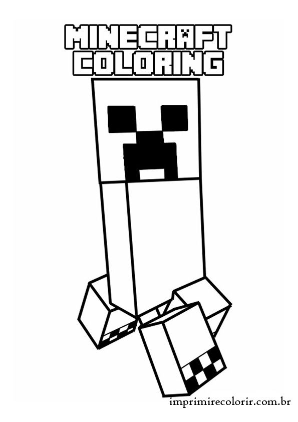 595x842 Creeper Girl Bday Bash Plan Minecraft Coloring Pages