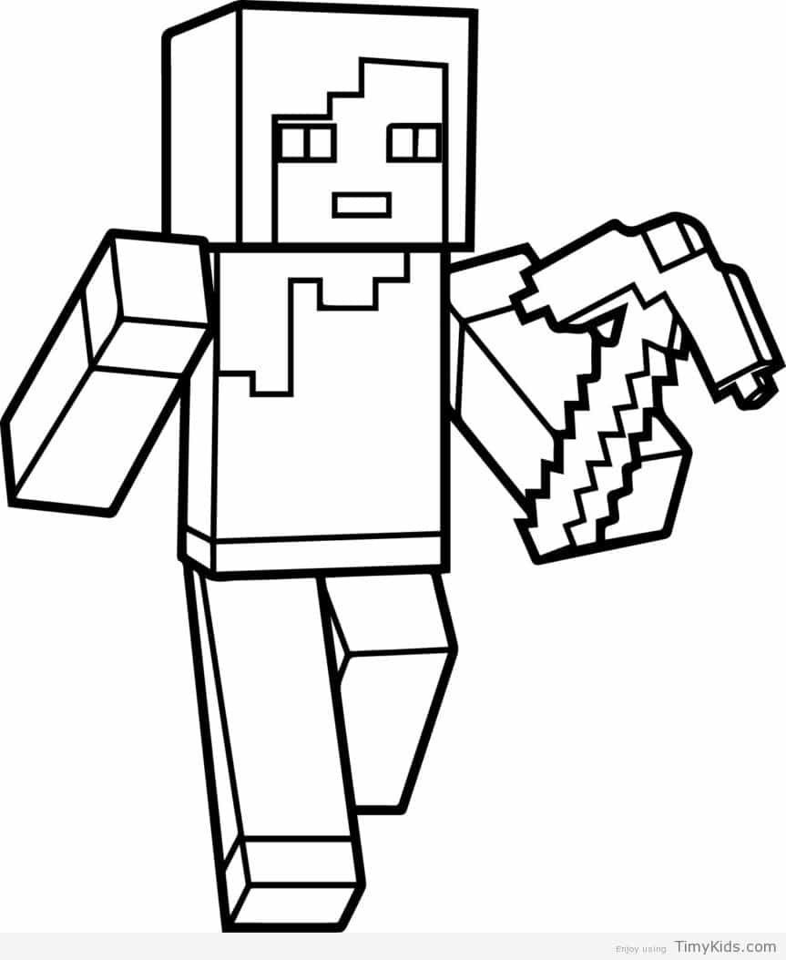 863x1054 Coloring Pages Minecraft Sword Shining Design Soldier