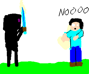 300x250 Enderman Drawing Minecraft Transparent Png Clipart Free Download