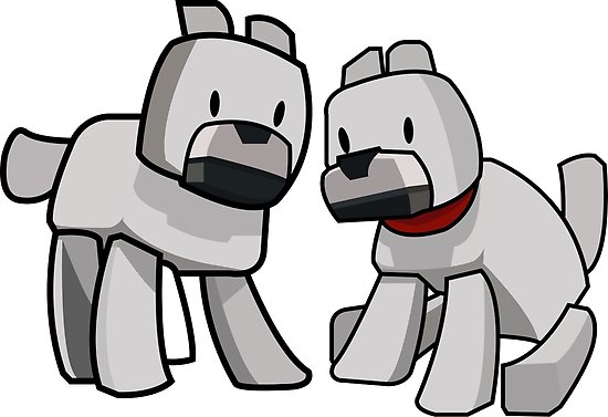 550x377 Minecraft Wolf Minecraft Dogs Posters