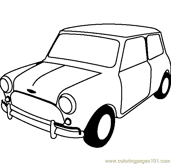 Mini Cooper Drawing