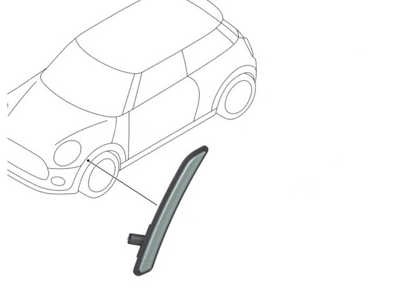 800x600 Mini Cooper Fender Arch Light Front Left Oem