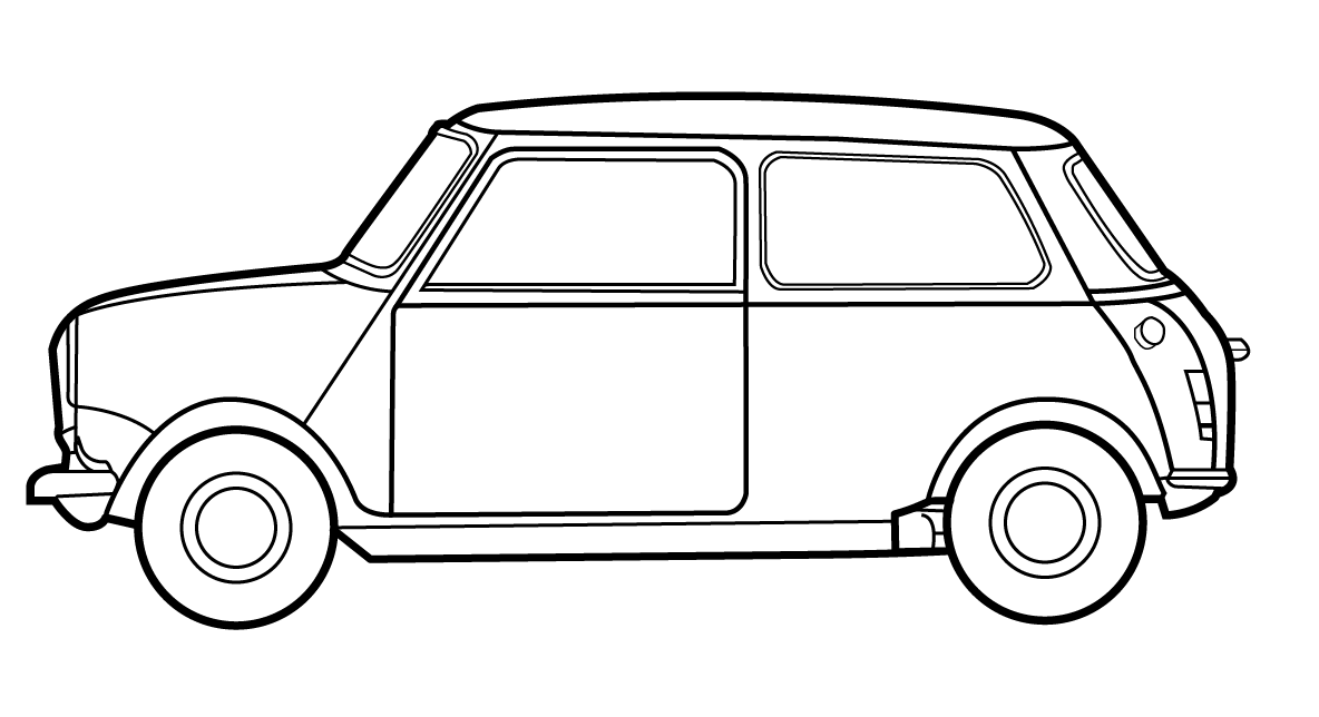 Mini Cooper Drawing | Free download on ClipArtMag