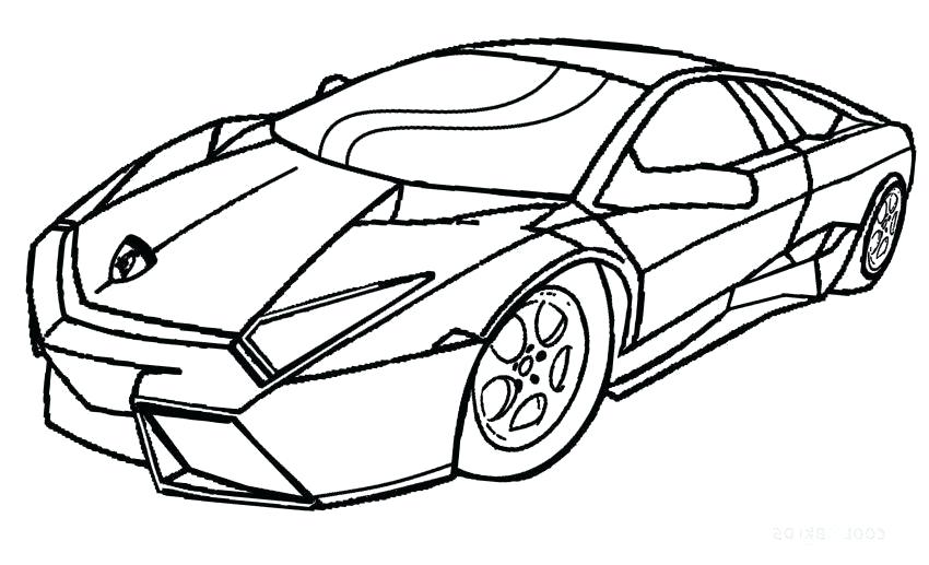 850x517 Sports Car Coloring Sheet