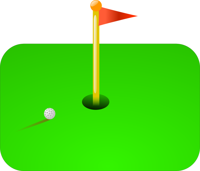 800x683 Mini Golf Clip Art