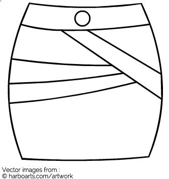 335x355 Download Mini Skirt Outline