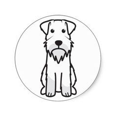 236x236 Outline Drawings Of Schnauzers Dogs