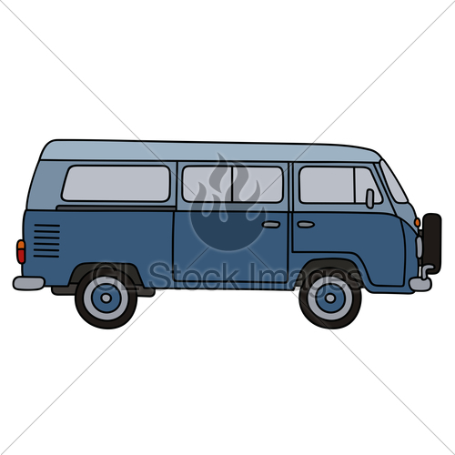 500x500 Classic Blue Minivan Gl Stock Images