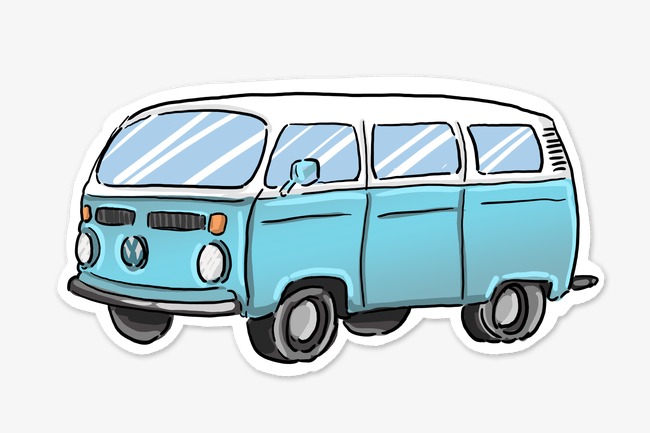 650x433 Hand Painted Minibus, Hand Painted, Minibus, Car Png Image