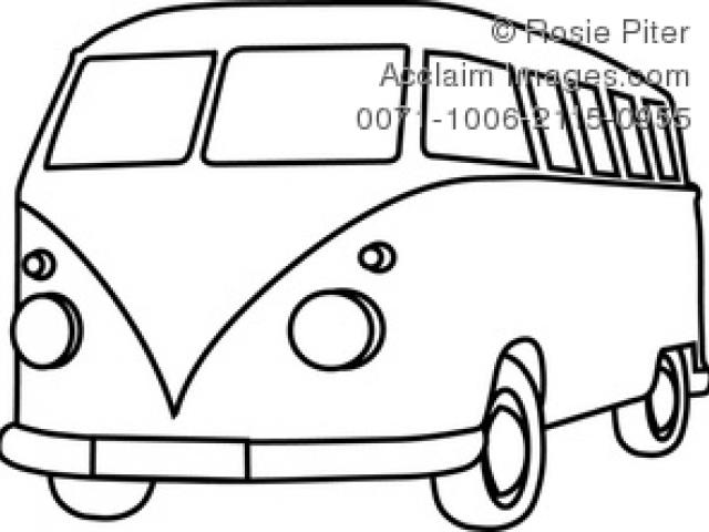 640x480 Bus Clipart Outline