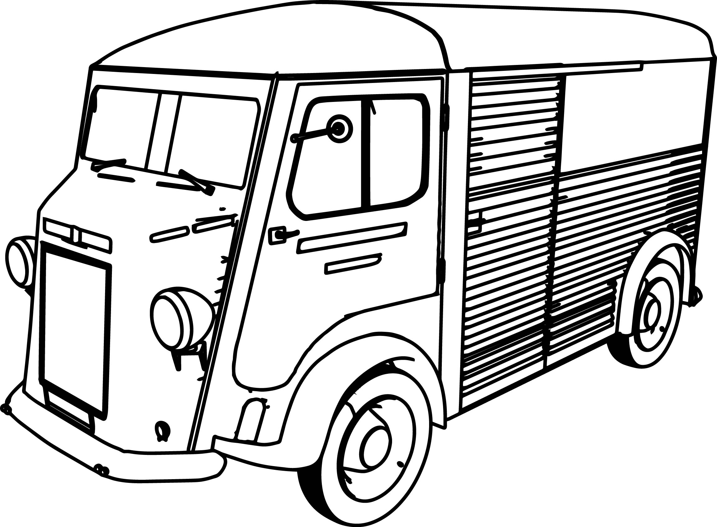 2306x1696 Citroen Type H Minibus Car Coloring