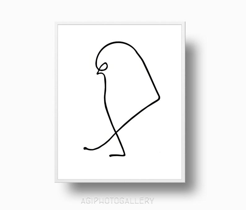 794x681 picasso sparrow print picasso animal print minimalist etsy