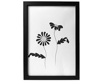 340x270 Flowers Drawing Etsy