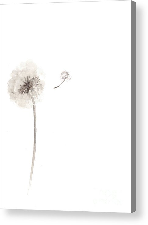486x740 Watercolor Flower Drawing Minimalist Painting Acrylic Print