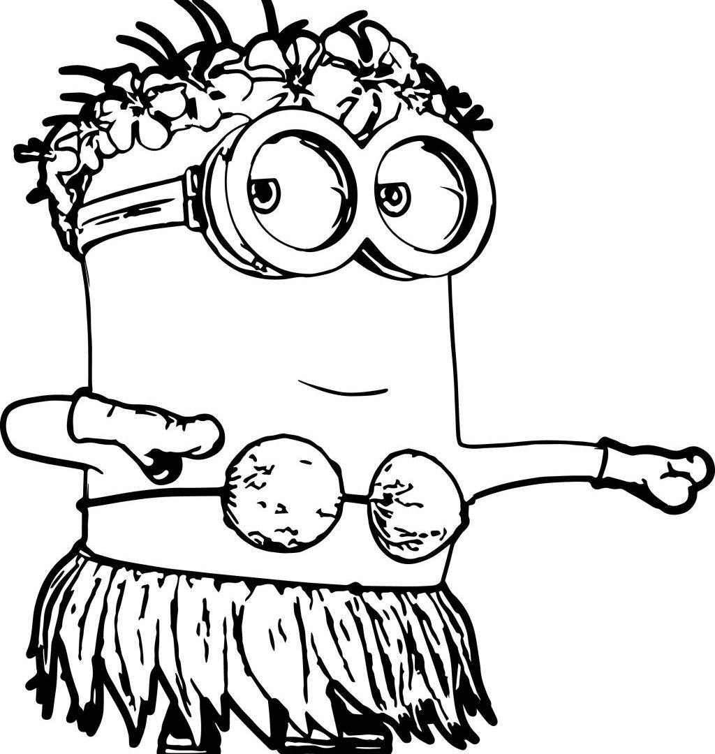 1024x1080 Christmas Minions Coloring Pages