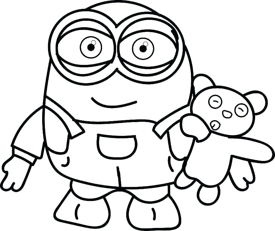 900x755 Minions Printable Coloring Pages Minion Pictures To Color Free