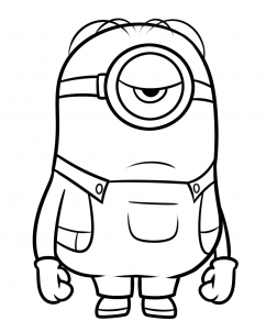242x302 how to draw stuart from minions step drawings free kids
