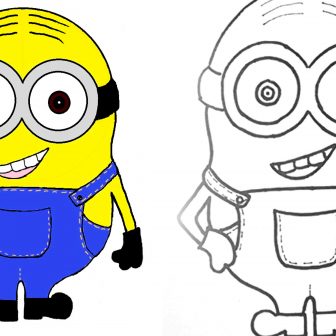 Minion Dave Drawing 